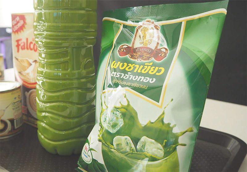 Cách làm trà sữa thái xanh