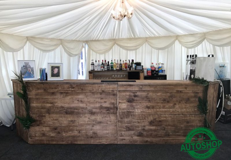 Quầy pha chế gỗ 13