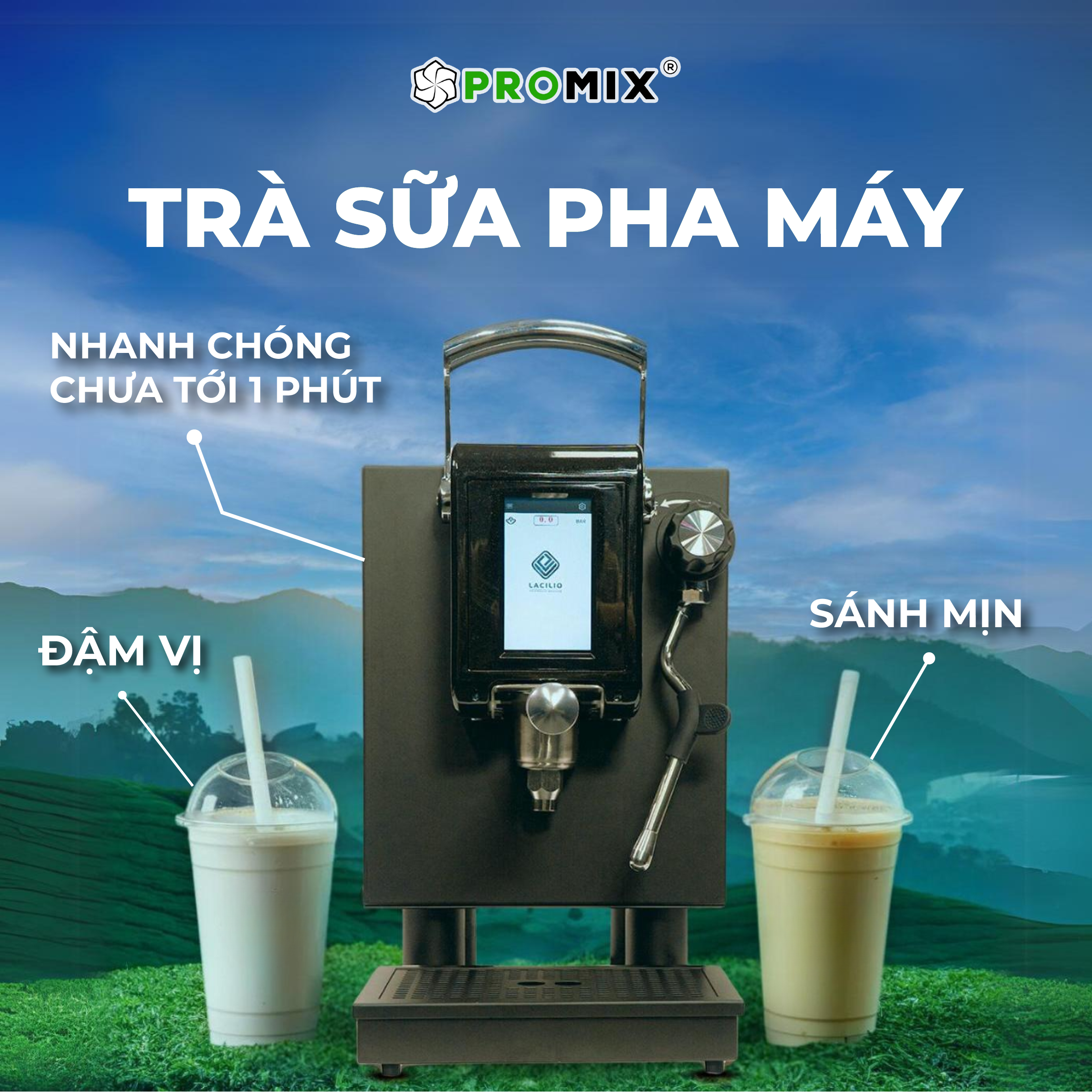 trà sữa pha máy là gì